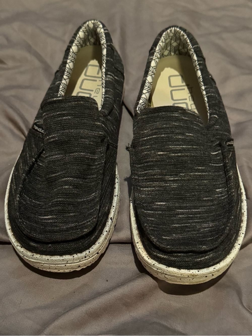 Hey Dude Women’s Misty Slip-on in Fleece Carbon- Size 6